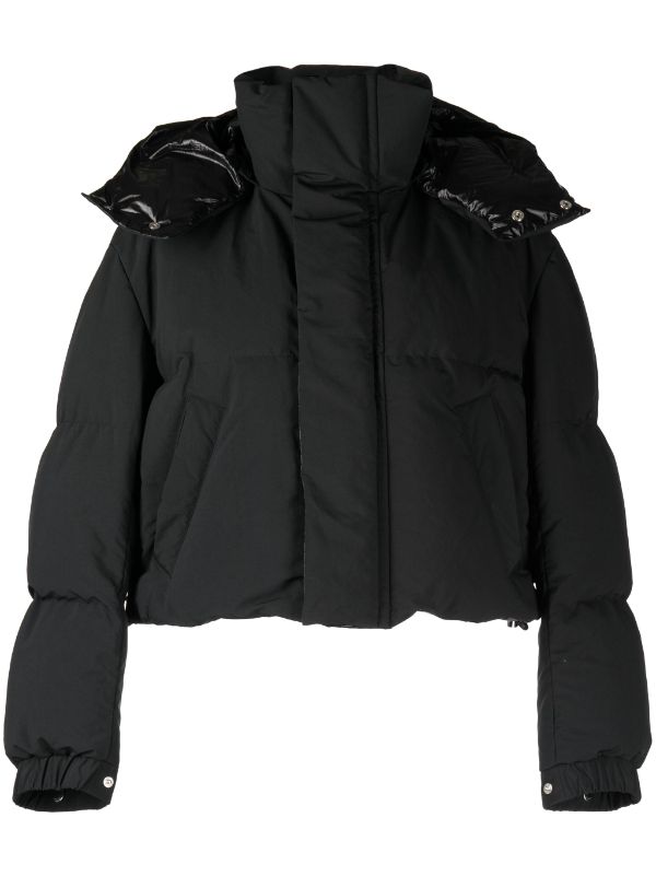 Sacai detachable-hood Cropped Puffer Jacket - Farfetch