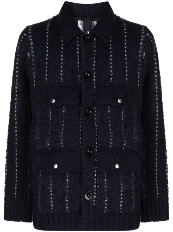 sacai ストライプ シャツコート sacai ストライプ シャツコート