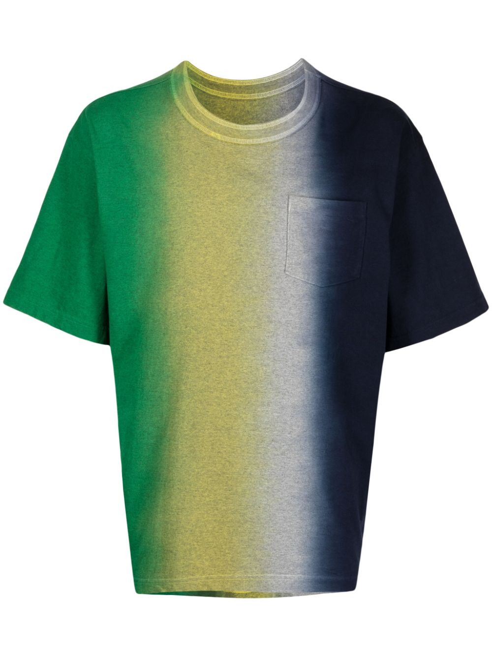 SACAI TIE-DYE COTTON T-SHIRT