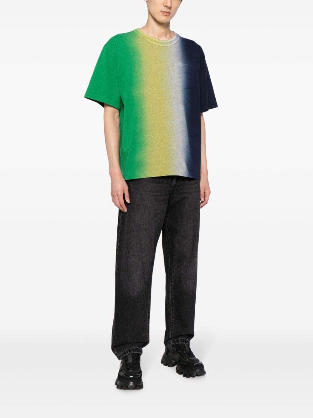 sacai T-shirt met tie-dye print - Veelkleurig