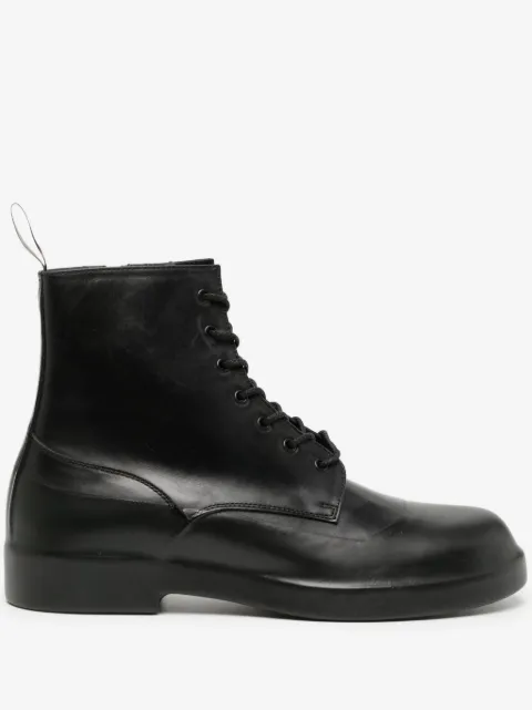 Takahiromiyashita The Soloist lace-up ankle-length leather boots