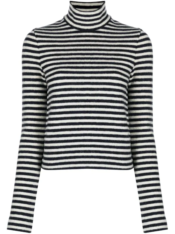 JIL SANDER+ ストライプ 長袖ニット JILSANDER ジルサンダー