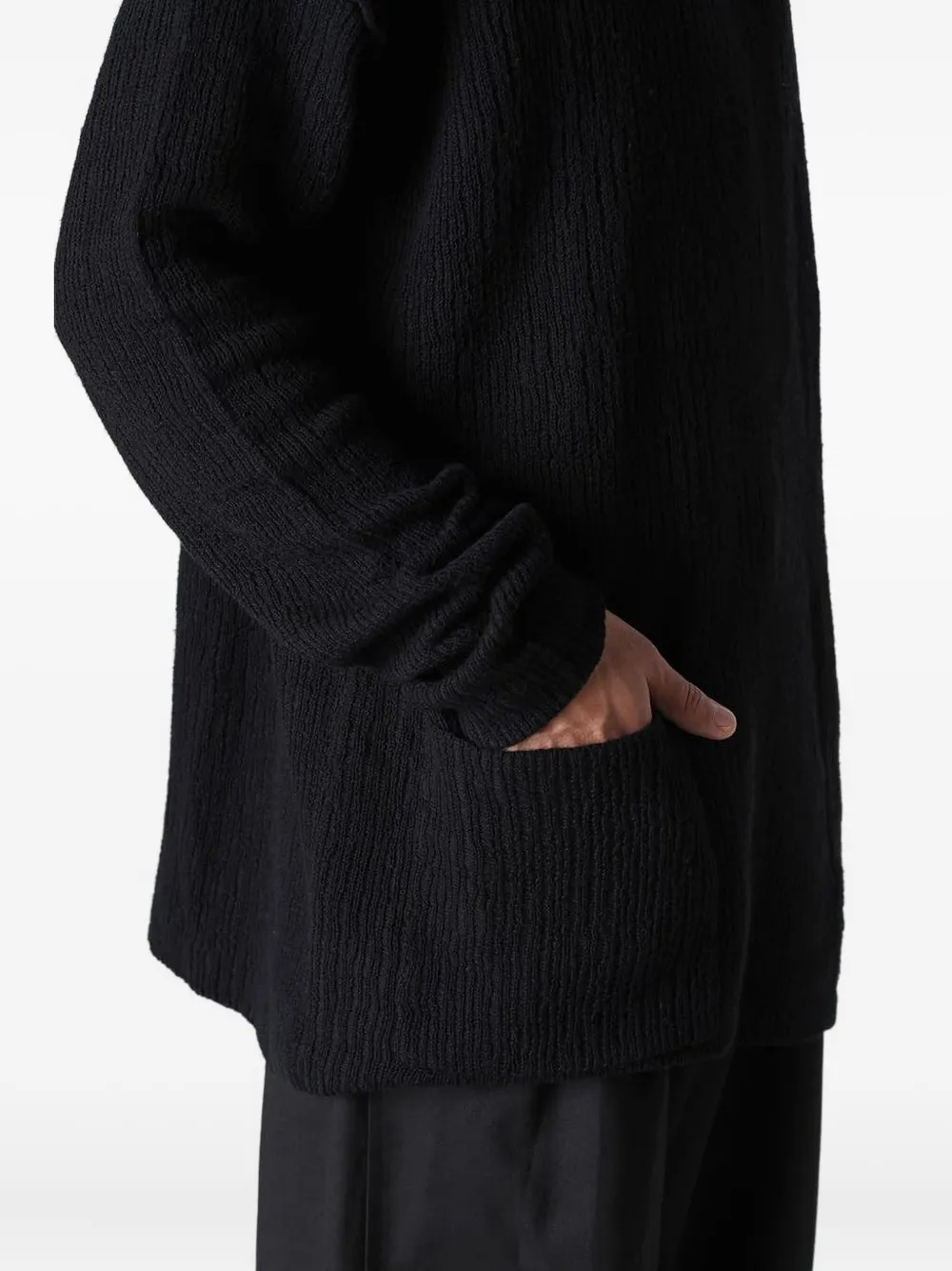 The Viridi-anne Distressed Sweater In Black