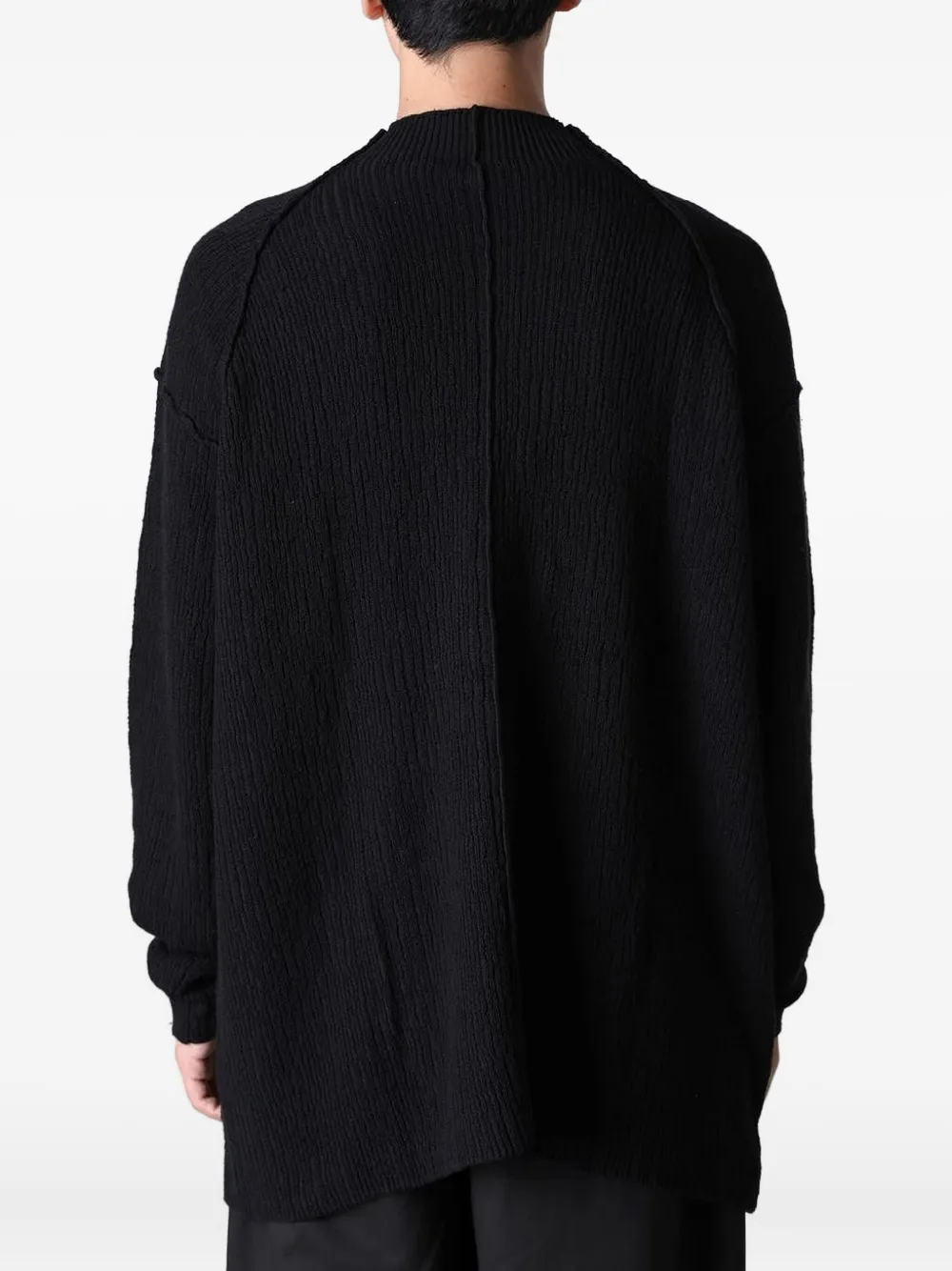 The Viridi-Anne distressed sweater - Zwart
