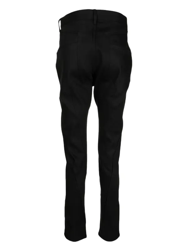 The Viridi-Anne mid-rise slim-cut Trousers | Black | FARFETCH