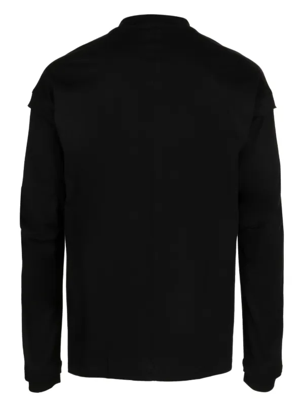 The Viridi-Anne long-sleeve Cotton T-shirt | Black | FARFETCH