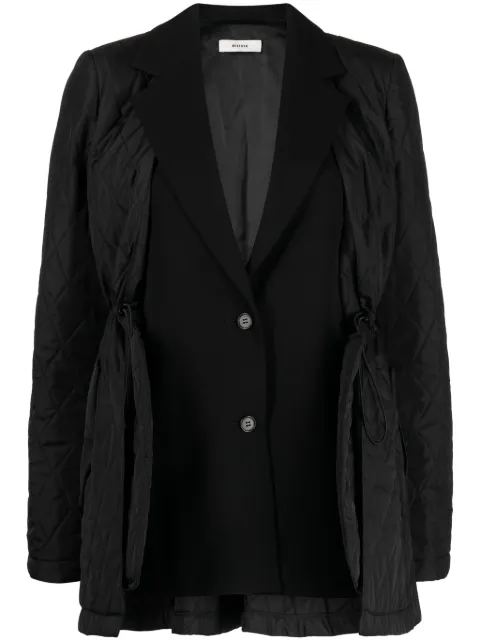 Besfxxk notched-lapels layered blazer