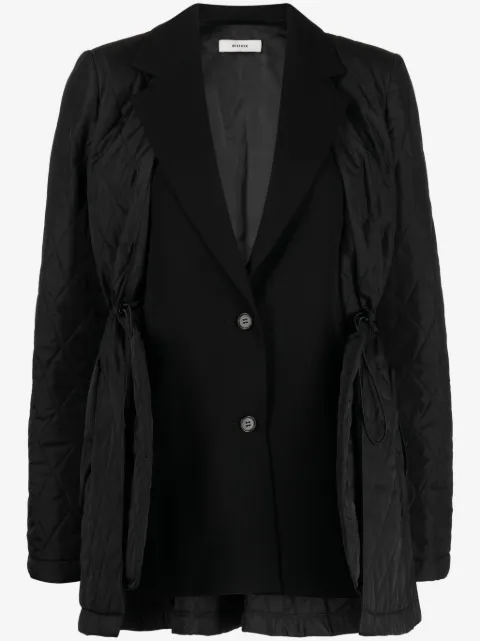 Besfxxk notched-lapels layered blazer