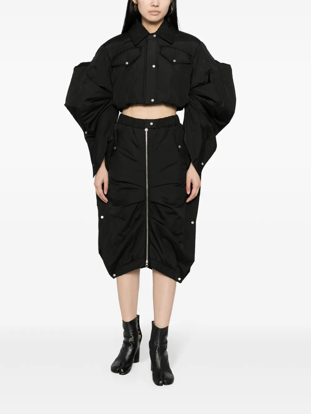 Besfxxk elasticated midi skirt | Fitted Skirts | Image 2