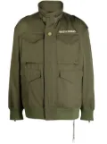 Mastermind Japan logo-print zip-detail jacket - Green