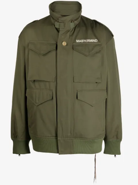 Mastermind Japan logo-print zip-detail jacket
