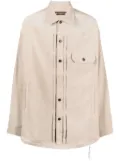 Mastermind Japan long-sleeve cotton shirt - Neutrals