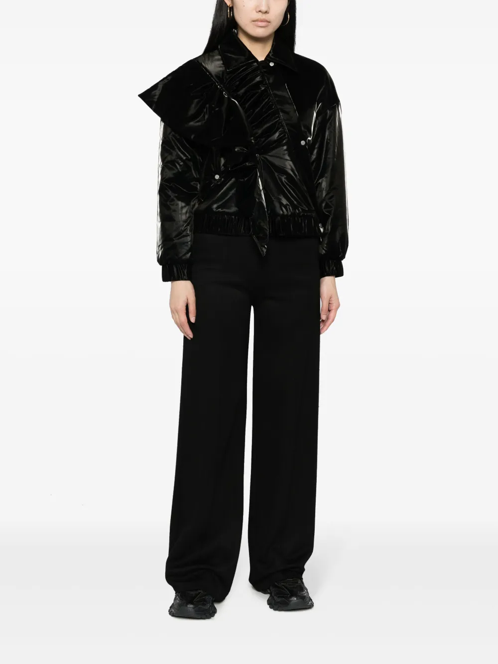 Besfxxk frill-detail button-up bomber jacket | Varsity Jackets | Image 2