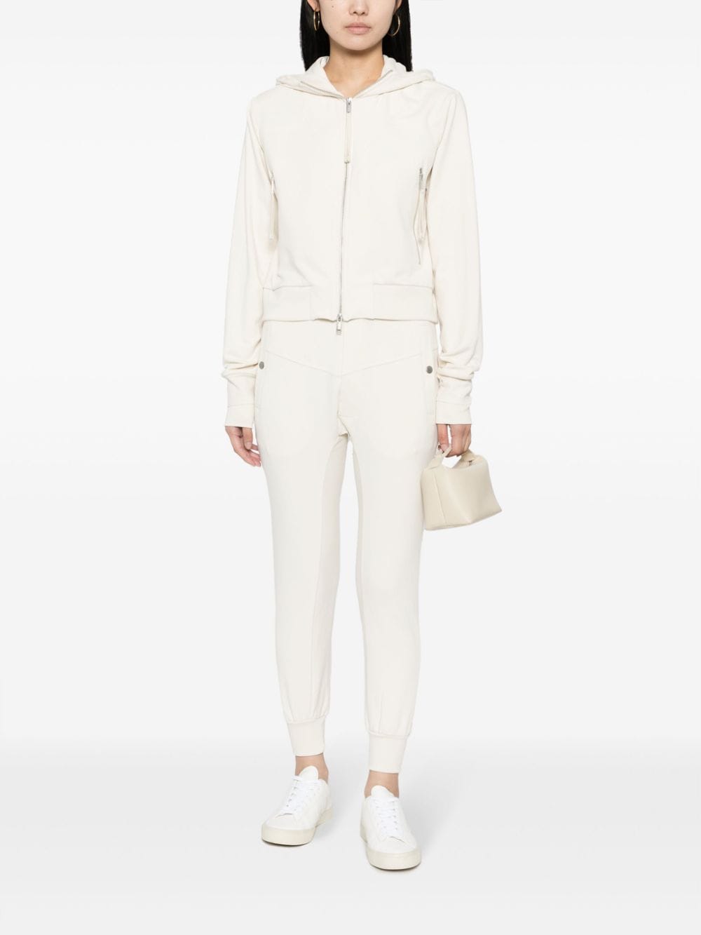 Shop Thom Krom Drawstring Cotton-blend Trousers In Neutrals