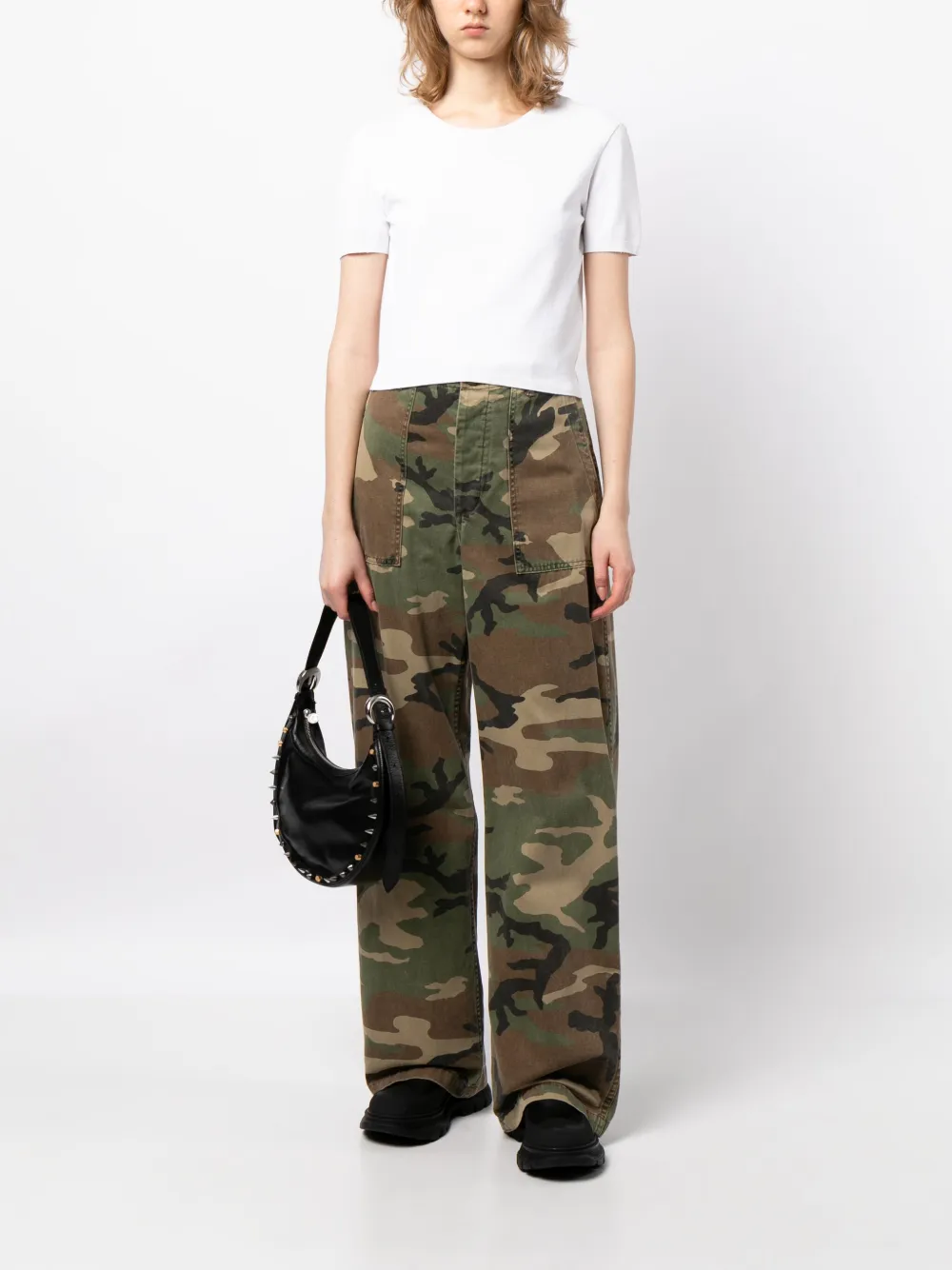 CHANEL Pre-Owned 1998 top met geborduurd CC-logo - Wit