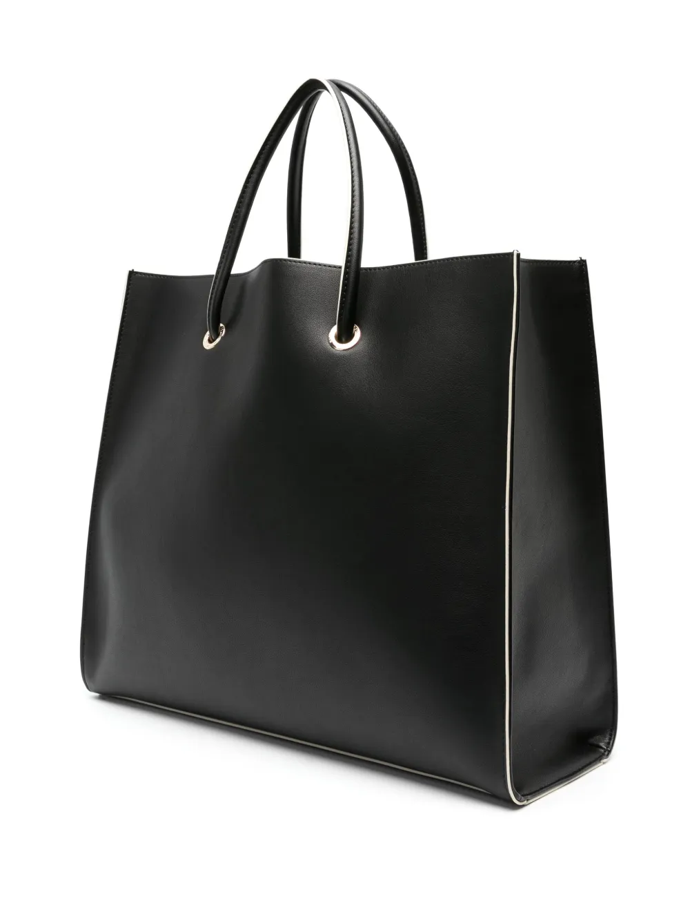 Elisabetta Franchi 10/20 Faux-leather Tote Bag In Black