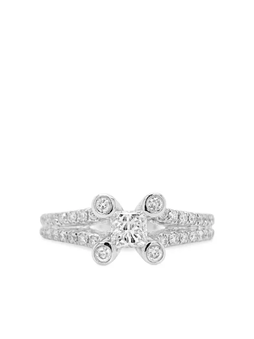 Bague en or blanc 18ct pavée de diamants - HYT Jewelry - Modalova
