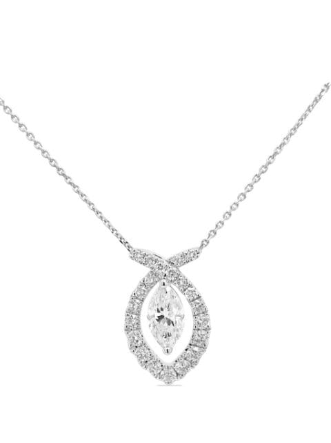 HYT Jewelry 18kt white gold diamond pendant necklace