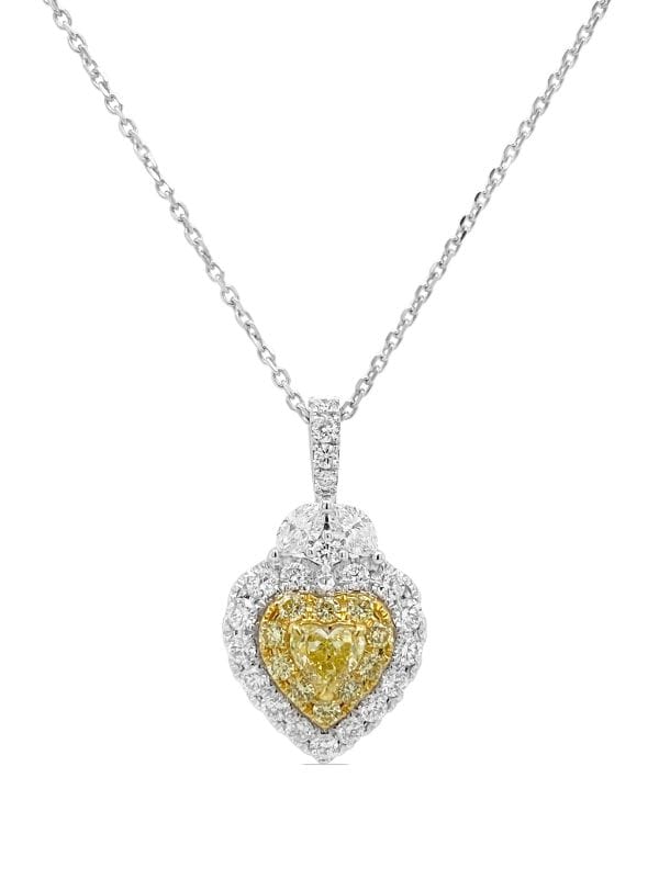 HYT Jewelry Platinum Sunshine Yellow Diamond Engagement Ring - Farfetch
