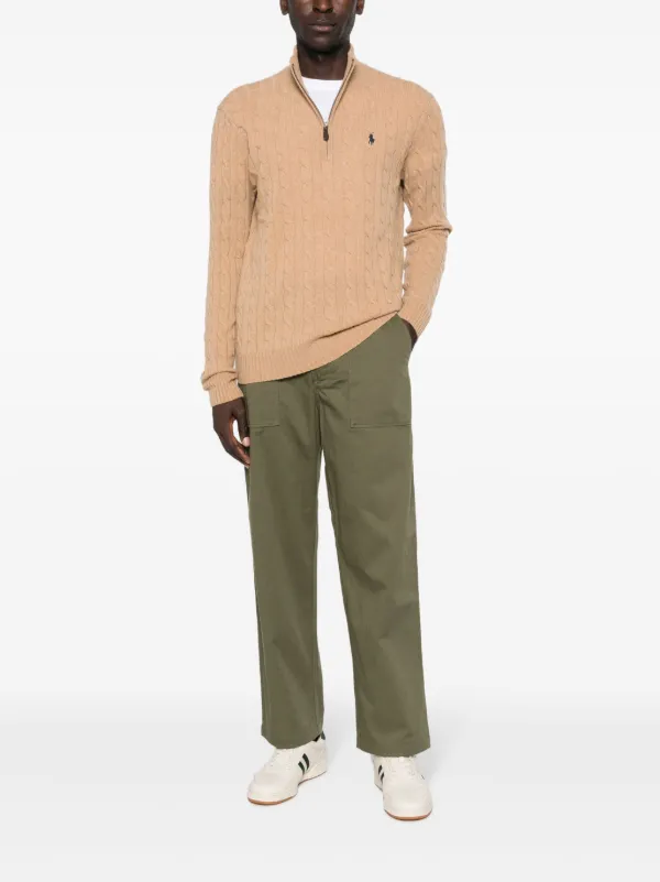 パーカー・フーディ Ralph Lauren LSCABLEHZPP-LONG SLEEVE-PULLOVER Polo Ralph Lauren LSCABLEHZPP-LONG SLEEVE-PULLOVER | Brown