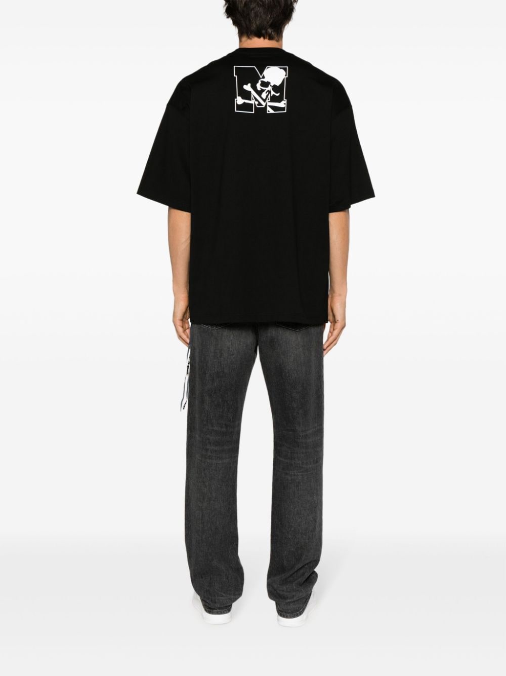 Shop Mastermind Japan Logo-print Cotton T-shirt In Black