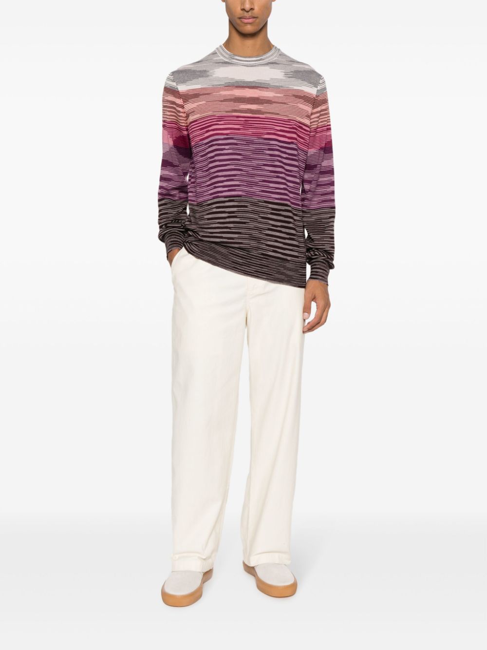 Missoni Gestreepte trui - Rood