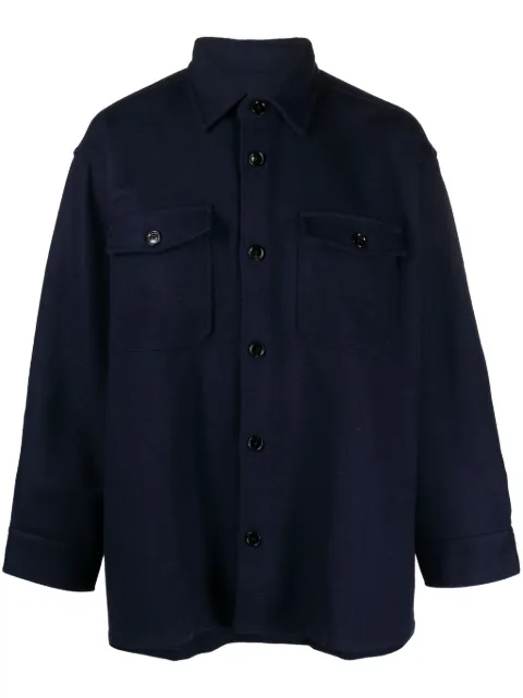 AMI Paris sobrecamisa con botones y bolsillos