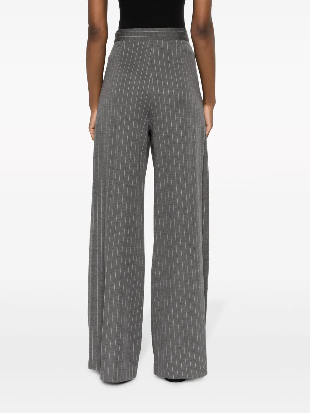 Max Mara Pantalon met krijtstreep Grijs
