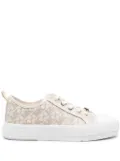 Michael Michael Kors monogram-print round-toe sneakers - Neutrals