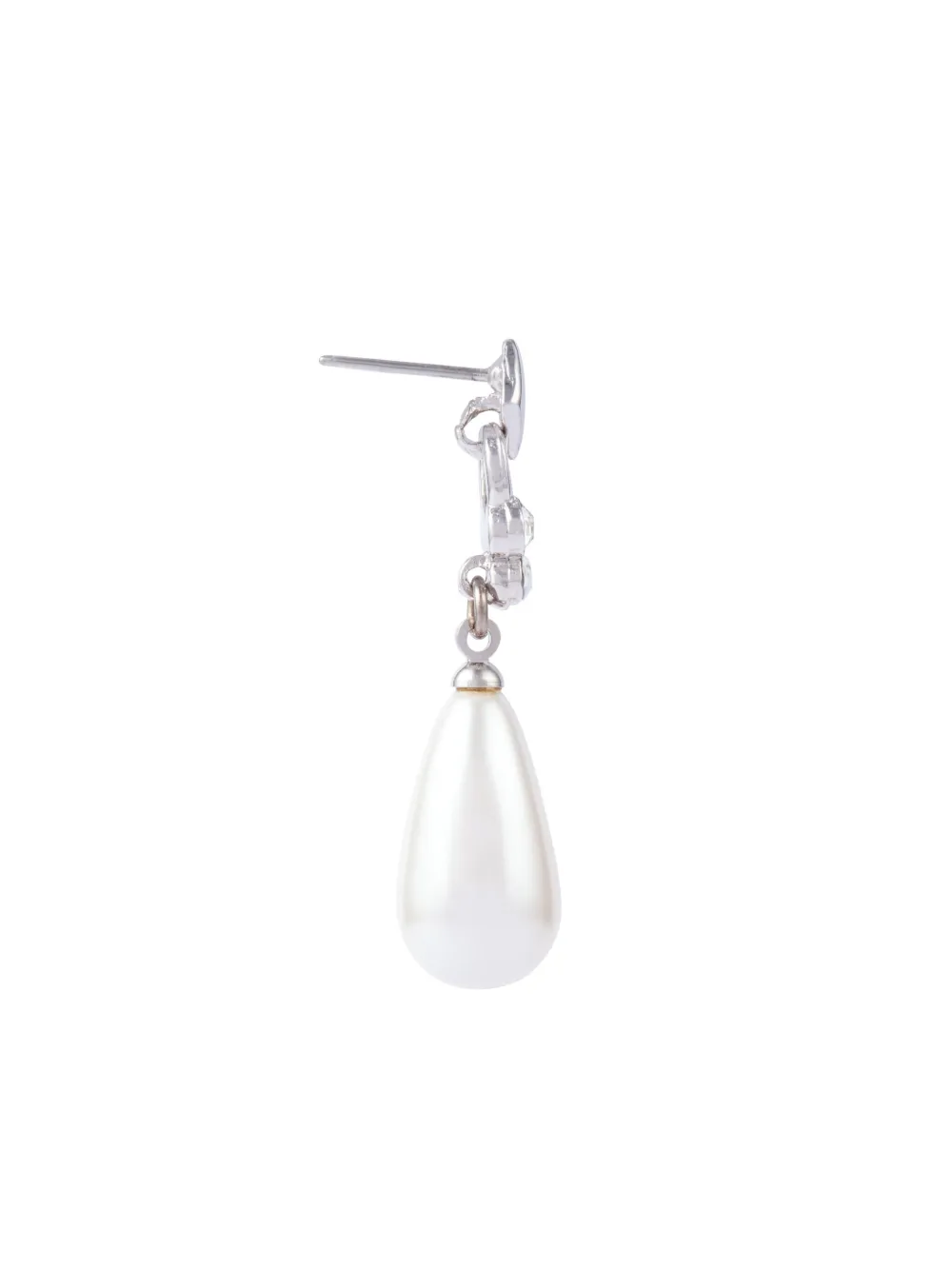 Susan Caplan Vintage 1990s faux-pearl drop earrings - Beige