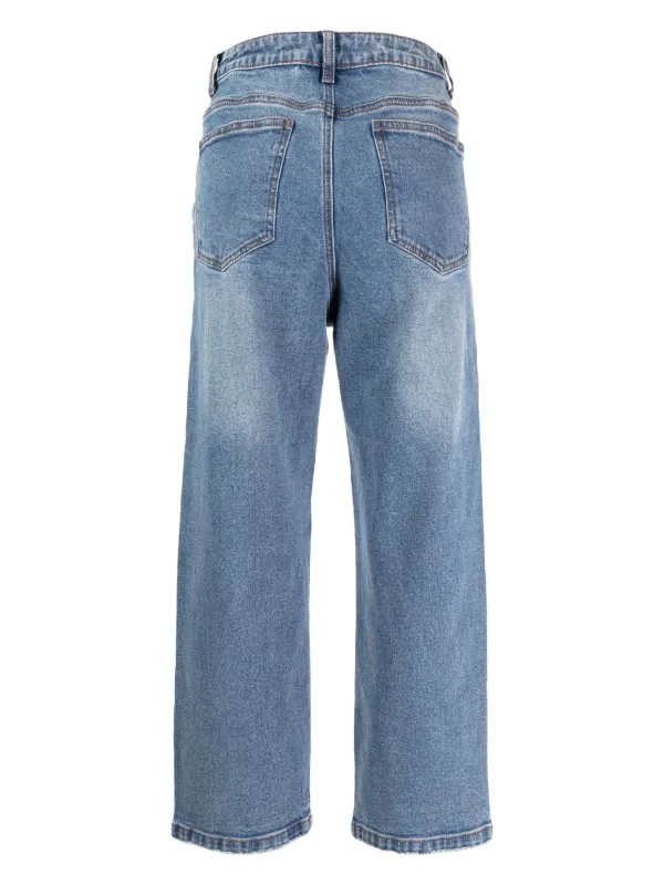 Tout a Coup horsebit-embellished mid-rise straight-leg Jeans
