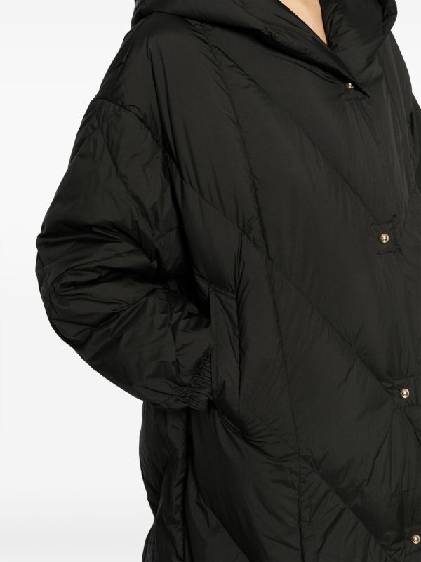 Diamond quilted outlet oversized hooded parka