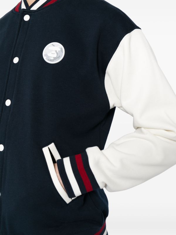 AAPE BY *A BATHING APE® Varsity logo-patch Bomber Jacket - Farfetch