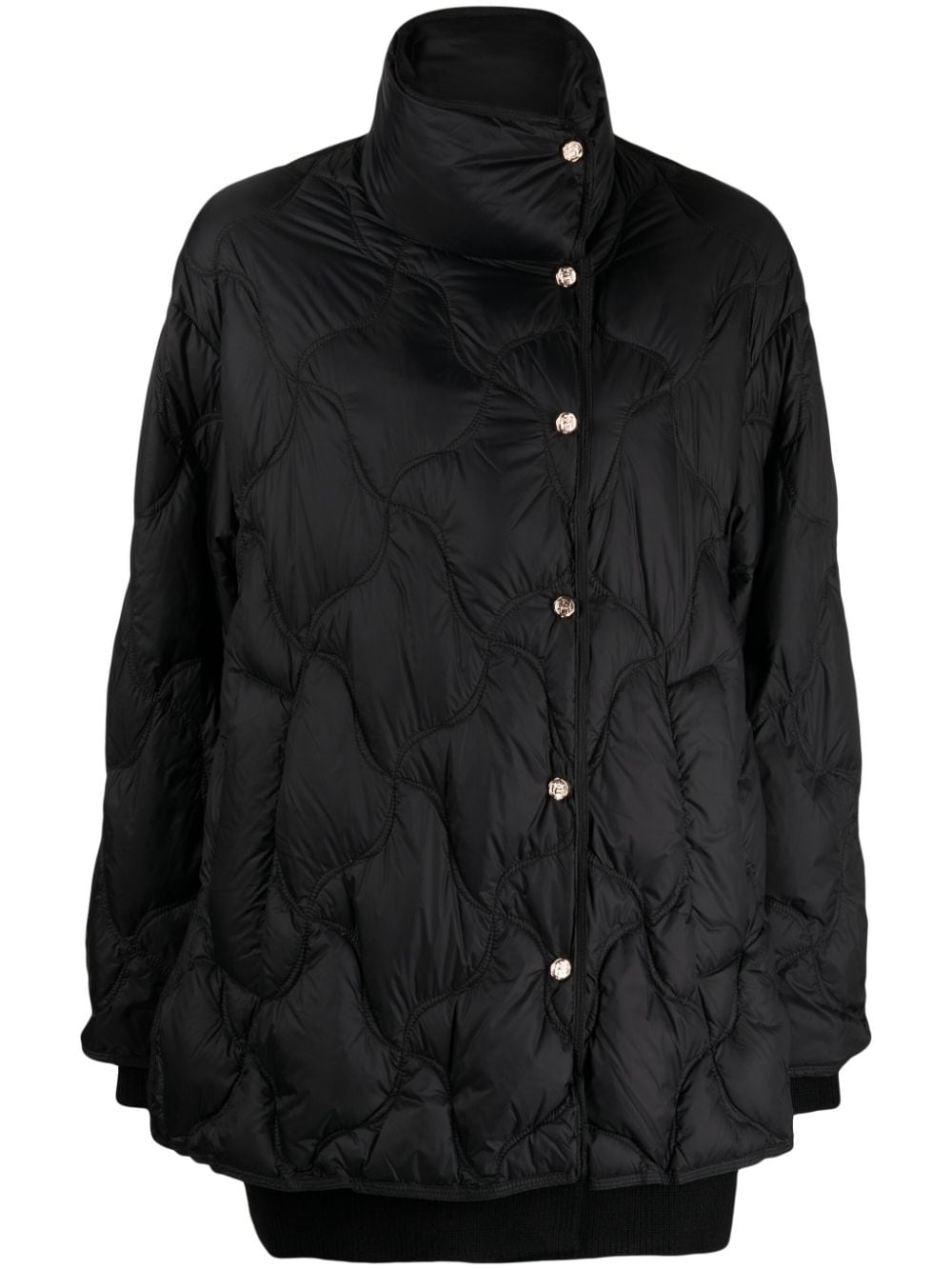 Tout A Coup Quilted Padded Jacket In Black