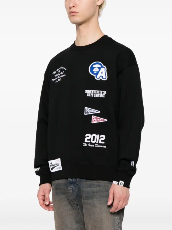 AAPE BY *A BATHING APE® logo-embroidered Patch Sweatshirt