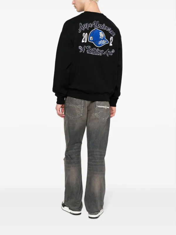 AAPE BY *A BATHING APE® logo-embroidered Patch Sweatshirt