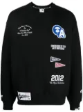 AAPE BY *A BATHING APE® logo-embroidered patch sweatshirt - Black