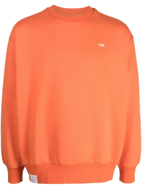 izzue logo-print crew-neck sweatshirt