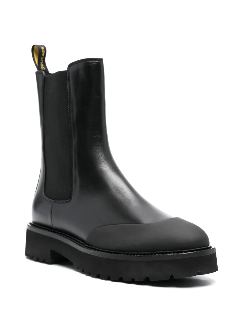 Doucal's leather Chelsea boots - Zwart