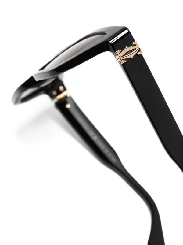 Cartier キャットアイサングラス Cartier Eyewear キャットアイ サングラス | ブラック | FARFETCH JP