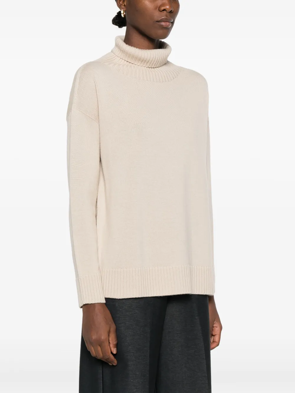 Max Mara Leisure Gebreide coltrui Beige