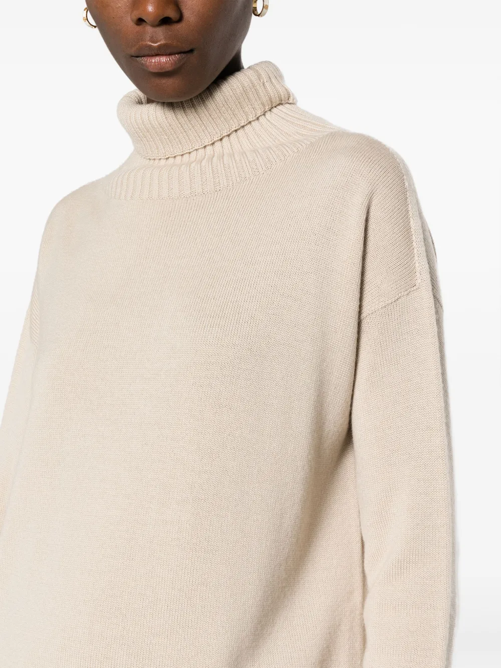 Max Mara Leisure Gebreide coltrui Beige