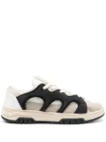 SANTHA two-tone panelled suede sneakers - Neutrals