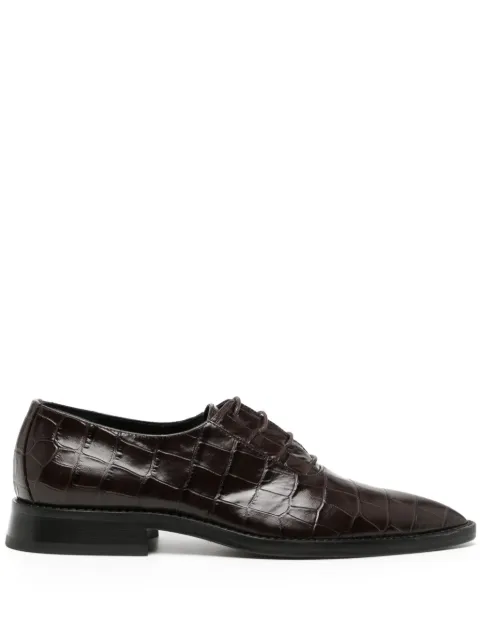 Victoria Beckham crocodile-effect leather Oxford shoes