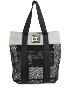 CHANEL Pre-Owned 2003 Sport Line Tote Bag | Black | FARFETCH