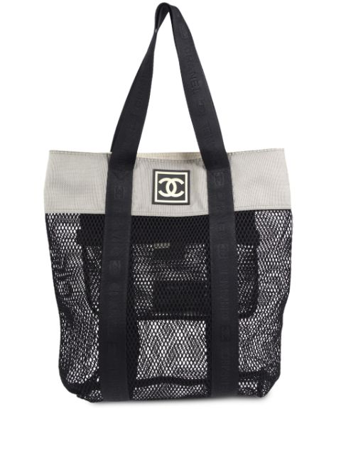 Affordable HOT SALE CHANEL 2003 Sport Line mesh tote bag Women