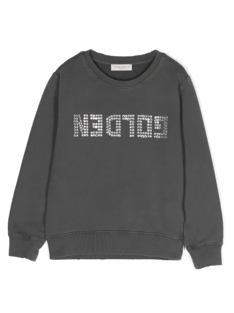 Golden Goose Kids crystal-embellished logo sweatshirt