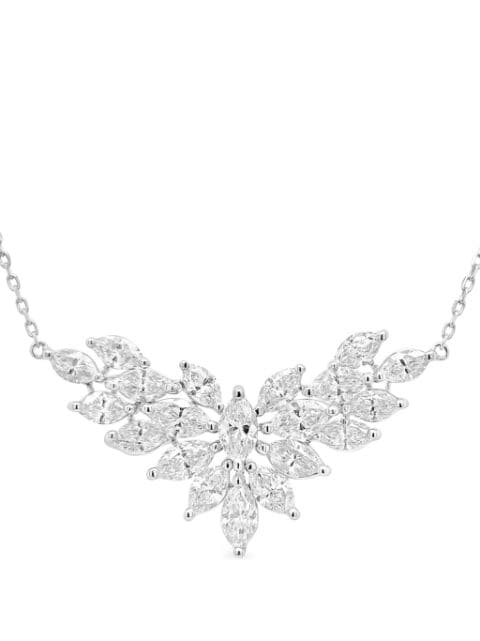 HYT Jewelry collier en platine serti de diamants et perles