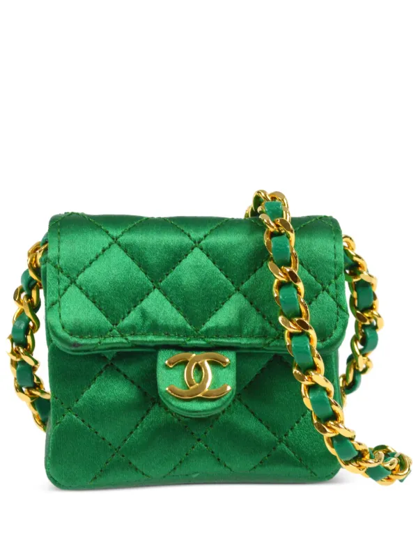 Emerald green chanel discount bag