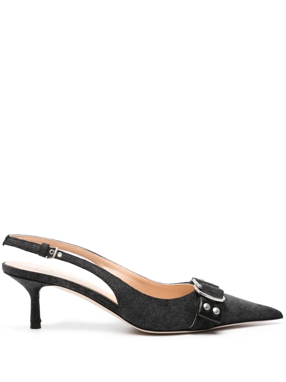 BLUMARINE JEANNE 70MM DENIM SLINGBACK PUMPS